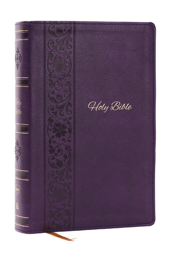 NKJV Bible: Personal Size Giant Print, Purple Leathersoft, Holy Bible, Red Letter, Comfort Print: New King James Version book cover by 