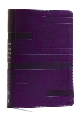 Color Code Study Bible, Revealing God's Truth Color by Color (KJV, Purple Leathersoft, Red Letter, Thumb Indexed) book cover by Zondervan