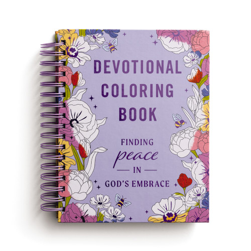 Finding Peace in God's Embrace: Devotional Adult Coloring Book (75 Daily Devotions and Coloring Pages to Quiet Your Soul) – The Perfect Gift for Christian Women (Faith Inspired Creativity) book cover by Dayspring