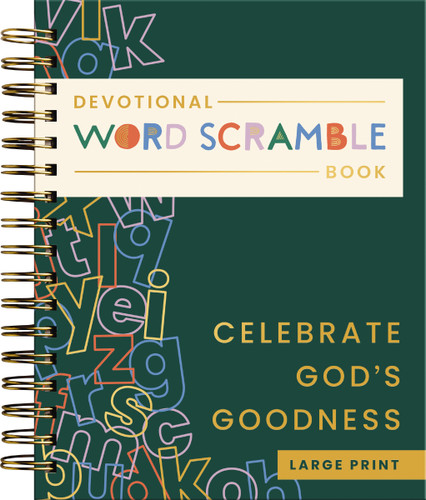 Celebrate God's Goodness: Devotional Word Scramble Book (70 Daily Devotions and Word Scrambles to Refresh Your Spirit) – The Perfect Gift for Christian Women (Faith Inspired Creativity) book cover by Dayspring