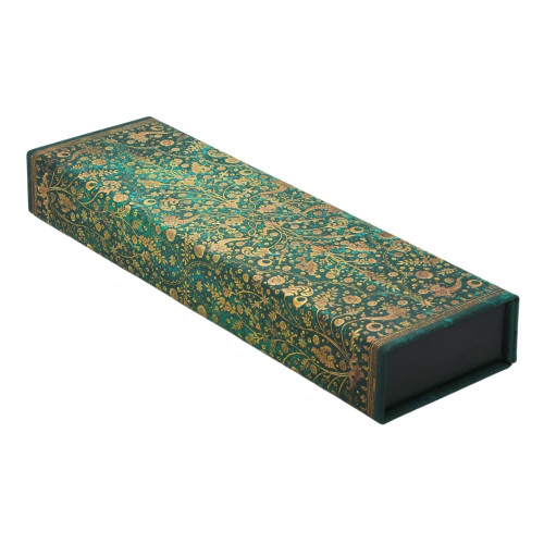 Emerald Flower Pencil Case, Marsh's Library by Paperblanks (Nature's Grace) book cover by 
