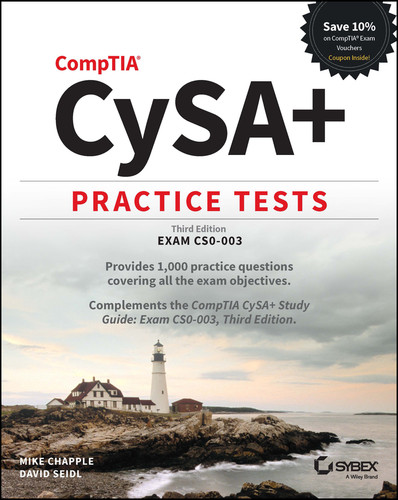 CompTIA CySA+ Practice Tests: Exam CS0-003 (Sybex Study Guide) book cover by Mike Chapple, David Seidl