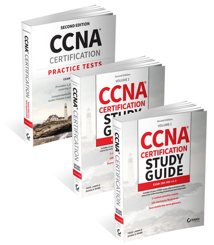 CCNA Certification Study Guide Volume 1, Volume 2, and Practice Tests Kit: Exam 200-301 v1.1 (Sybex Study Guide) book cover by Todd Lammle, Donald Robb, Jon Buhagiar