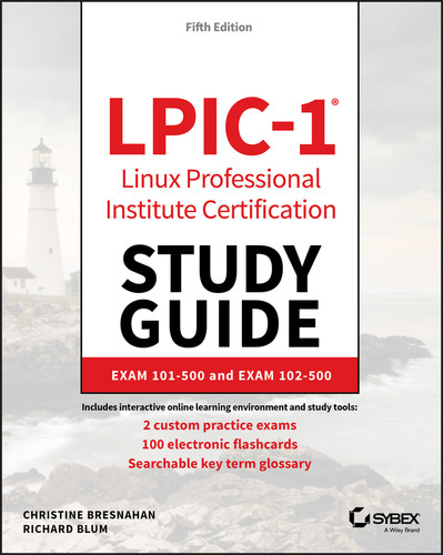 LPIC-1 Linux Professional Institute Certification Study Guide: Exam 101-500 and Exam 102-500 book cover by Christine Bresnahan, Richard Blum