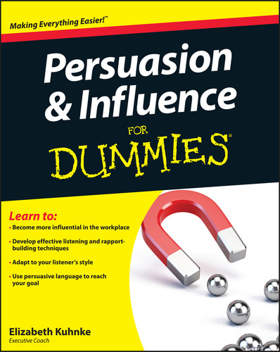 Persuasion and Influence For Dummies book cover by Elizabeth Kuhnke