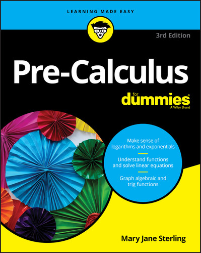 Pre-Calculus For Dummies book cover by Mary Jane Sterling