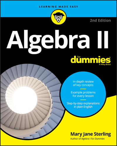 Algebra II For Dummies book cover by Mary Jane Sterling