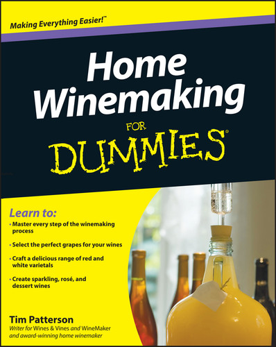 Home Winemaking For Dummies book cover by Tim Patterson