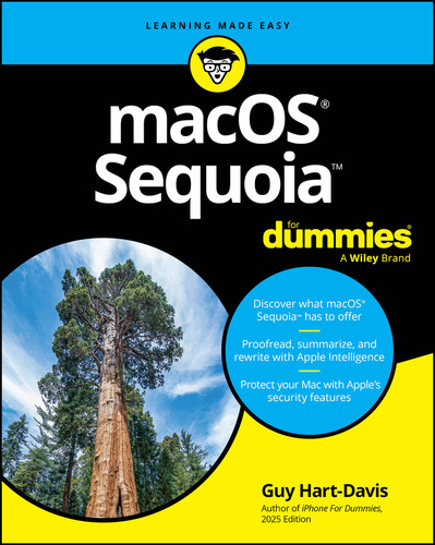 macOS Sequoia For Dummies book cover by Guy Hart-Davis