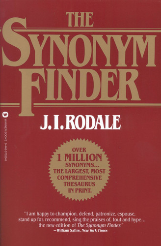 The Synonym Finder book cover by J. I. Rodale, Laurence Urdang, Nancy LaRoche