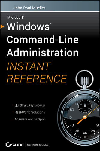 Windows Command Line Administration Instant Reference book cover by John Paul Mueller