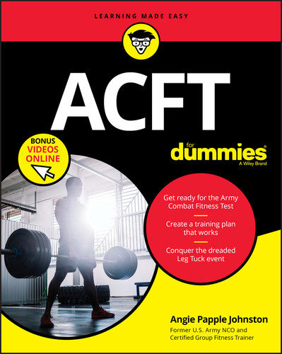 ACFT Army Combat Fitness Test For Dummies: Book + Online Videos book cover by Angie Papple Johnston