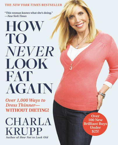 How to Never Look Fat Again: Over 1,000 Ways to Dress Thinner--Without Dieting! book cover by Charla Krupp