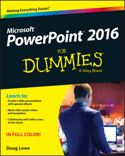 PowerPoint 2016 For Dummies book cover by Doug Lowe