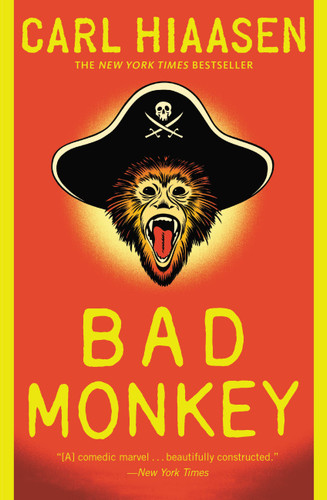 Bad Monkey book cover by Carl Hiaasen