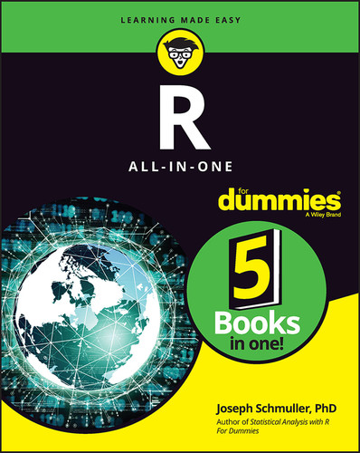 R All-in-One For Dummies book cover by Joseph Schmuller