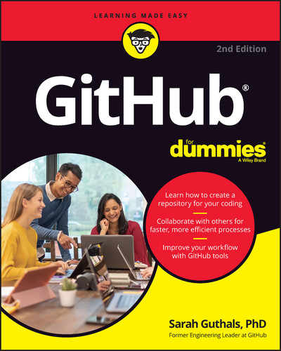 GitHub For Dummies book cover by Sarah Guthals