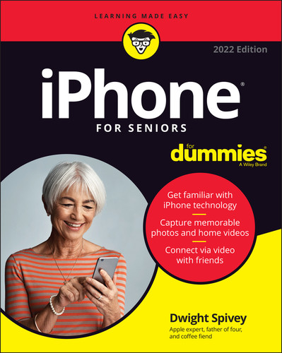 iPhone For Seniors For Dummies book cover by Dwight Spivey