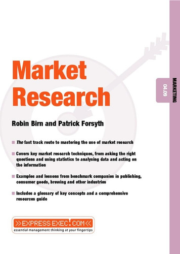 Market Research: Marketing 04.09 (Express Exec) book cover by Robin Birn, Patrick Forsyth