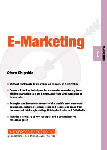 E-Marketing: Marketing 04.03 (Express Exec) book cover by Steve Shipside