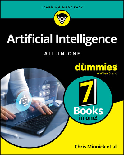 Artificial Intelligence All-in-One For Dummies book cover by Chris Minnick, John Paul Mueller, Luca Massaron, Stephanie Diamond, Pam Baker, Daniel Stanton, Shiv Singh, Paul Mladjenovic, Sheryl Lindsell-Roberts, Jeffrey Allan