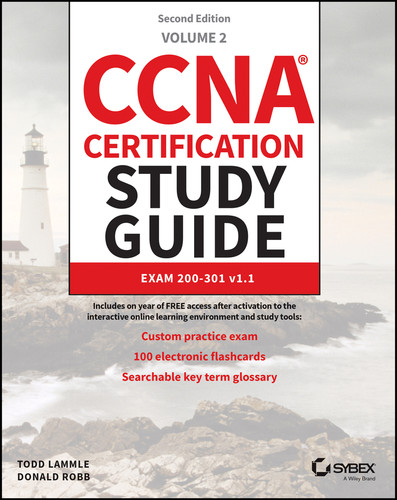 CCNA Certification Study Guide Volume 2: Exam 200-301 v1.1 (Sybex Study Guide) book cover by Todd Lammle, Donald Robb