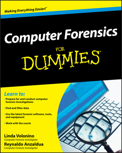 Computer Forensics For Dummies book cover by Carol Pollard, Reynaldo Anzaldua