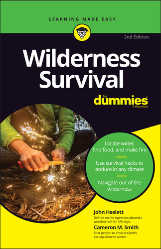 Wilderness Survival For Dummies book cover by John F. Haslett, Cameron M. Smith