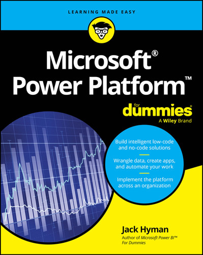 Microsoft Power Platform For Dummies book cover by Jack A. Hyman