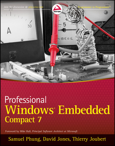 Professional Windows Embedded Compact 7 book cover by Samuel Phung, David Jones, Thierry Joubert