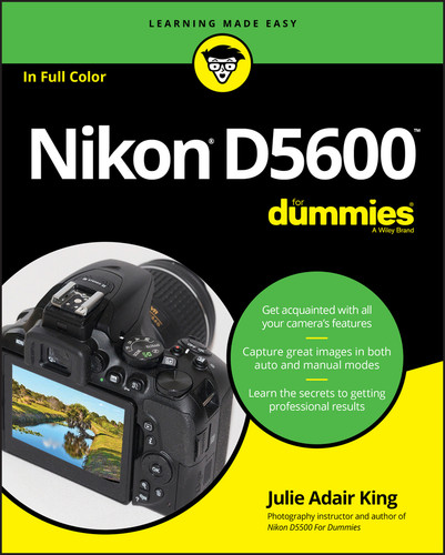Nikon D5600 For Dummies book cover by Julie Adair King