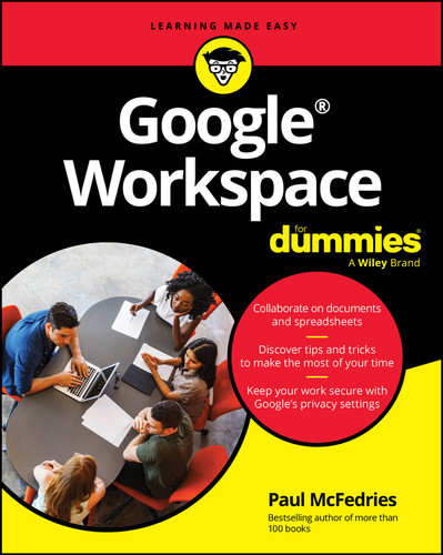 Google Workspace For Dummies book cover by Paul McFedries