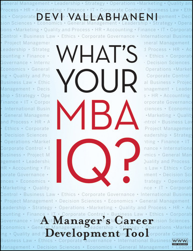 What's Your MBA IQ?: A Manager's Career Development Tool book cover by Devi Vallabhaneni