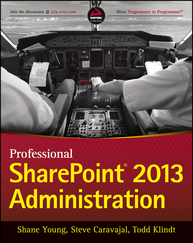 Professional SharePoint 2013 Administration book cover by Shane Young, Steve Caravajal, Todd Klindt