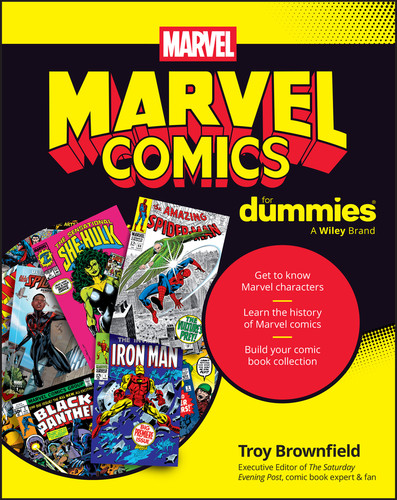 Marvel Comics For Dummies book cover by Troy Brownfield