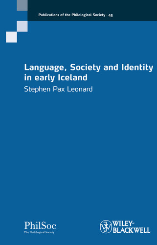 Language, Society and Identity in early Iceland (Publications of the Philological Society) book cover by Stephen Pax Leonard