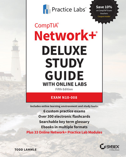 CompTIA Network+ Deluxe Study Guide with Online Labs: Exam N10-008 book cover by Todd Lammle
