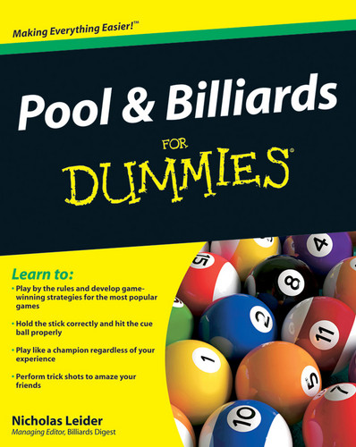 Pool and Billiards For Dummies book cover by Nicholas Leider