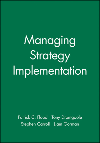 Managing Strategy Implementation book cover by 