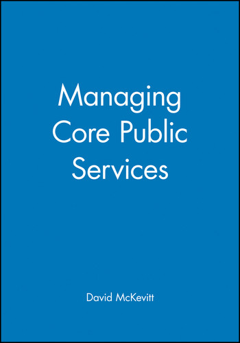 Managing Core Public Services book cover by David McKevitt