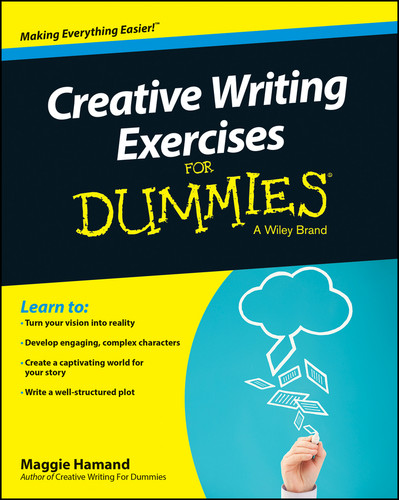 Creative Writing Exercises For Dummies UK book cover by MAGGIE HAMAND