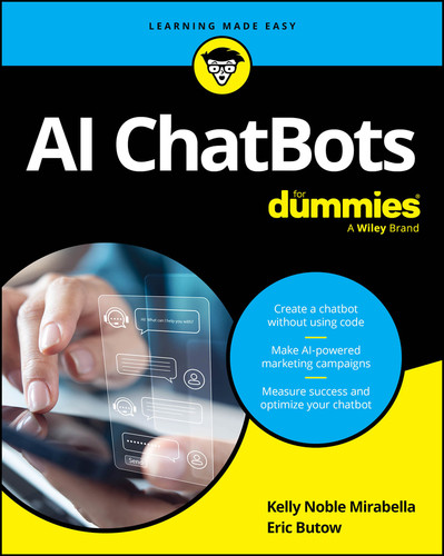 AI ChatBots For Dummies book cover by Kelly Noble Mirabella, Eric Butow