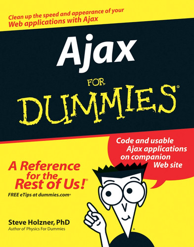 Ajax For Dummies book cover by Steve Holzner