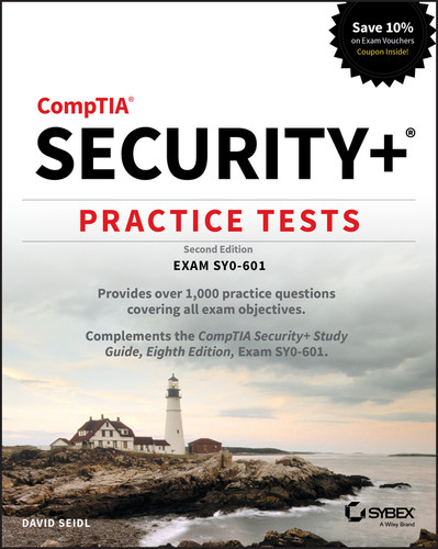 CompTIA Security+ Practice Tests: Exam SY0-601 book cover by David Seidl
