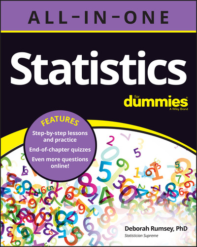 Statistics All-in-One For Dummies book cover by Deborah J. Rumsey