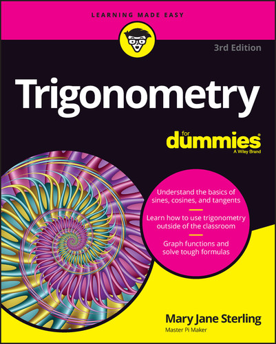 Trigonometry For Dummies book cover by Mary Jane Sterling