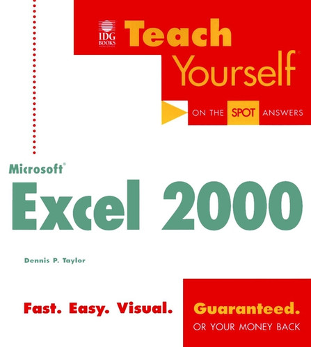 Teach Yourself Microsoft Excel 2000 book cover by Dennis P. Taylor