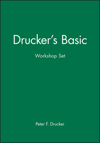 Drucker's Basic Workshop Set book cover by Peter F. Drucker