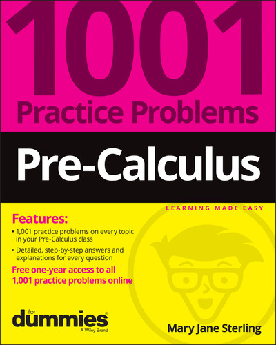 Pre-Calculus: 1001 Practice Problems For Dummies (+ Free Online Practice) book cover by Mary Jane Sterling