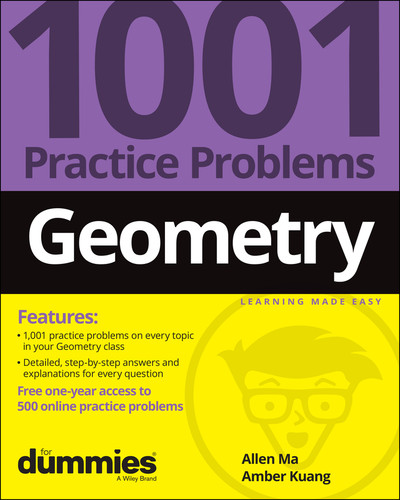 Geometry: 1001 Practice Problems For Dummies (+ Free Online Practice) book cover by Allen Ma, Amber Kuang